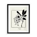 Plakat w ramie 50x70 - Kwiatowe przestrzenie - kwiat, grafika - rama czarna