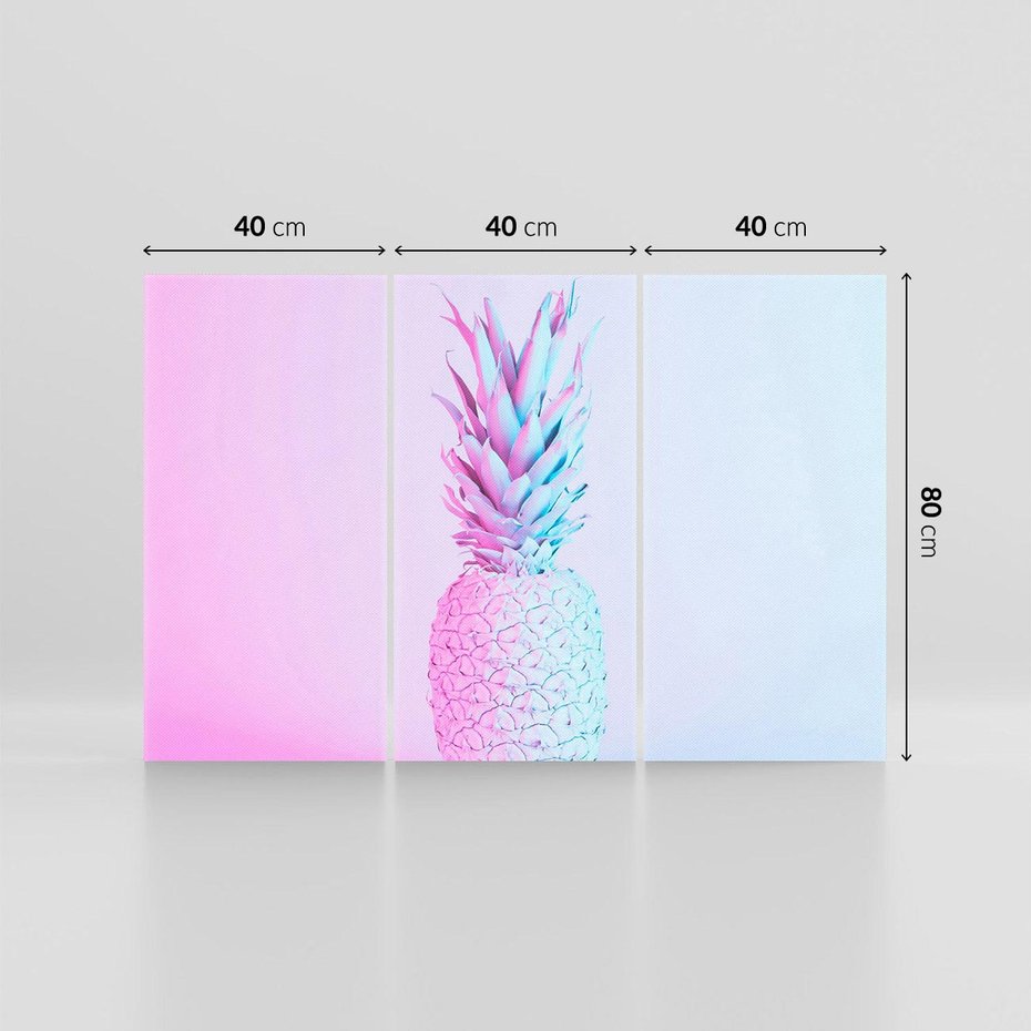 Obraz na płótnie 120x80 - Ananas Abstrakcja - ananas, abstrakcja