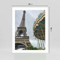 Plakat bez ramy 40x50 - Delikatność kolorów - wieża, Eiffla
