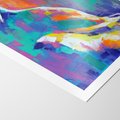 Plakat bez ramy 40x50 - Olejne Wibrujące Emocje - abstrakcyjny obraz, różne kolorowe maźnięcia pędzla