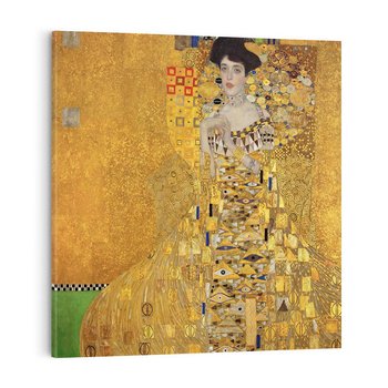 Obraz na płótnie 40x40 - "Portret Adele Bloch-Bauer I" (1907), Gustav Klimt - Reprodukcja - reprodukcja, obraz na płótnie