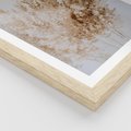 Plakat w ramie 30x40 - Boho Urok Traw Pampasowych - suche trawy, pampas - rama drewno