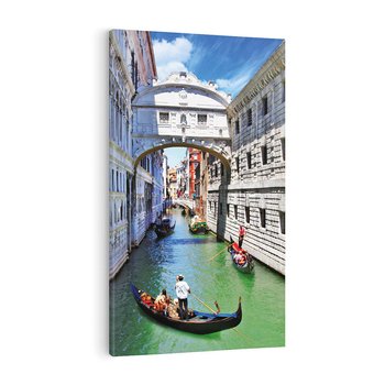 Obraz na płótnie 80x120 - Romantyczna gondola w Wenecji - Wenecja, gondola