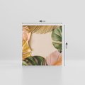 Obraz na płótnie 40x40 - Monstera Liście Kwiat - monstera, liście
