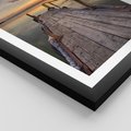 Plakat w ramie 30x40 - Zachód Słońca na Pomostcie - zachód, słońca - rama czarna