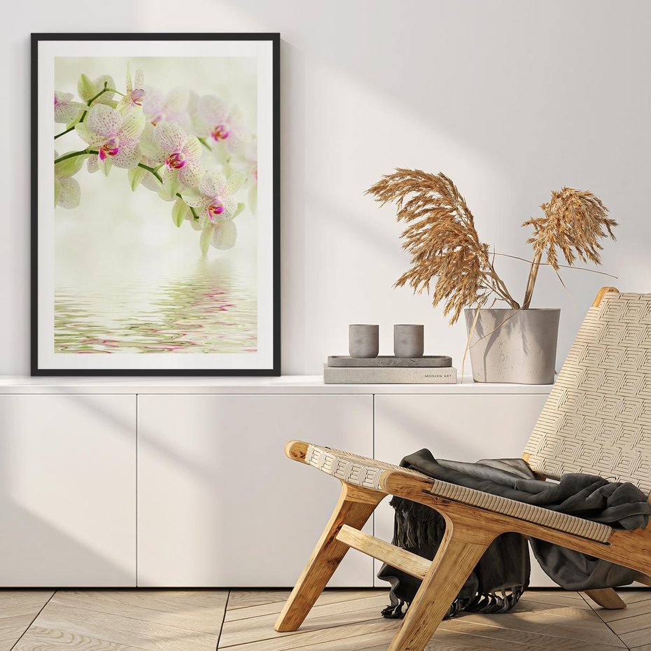 Plakat bez ramy 30x40 - Orchidea w Spa - orchidea, kwiaty