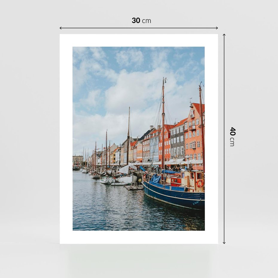 Plakat bez ramy 30x40 - Wibracje Miejskiego Klimatu - Dania, Kopehaga