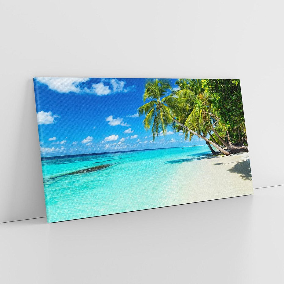 Obraz na płótnie 120x60 - Rajskie plaże na Malediwach - Malediwy, plaża