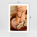 Plakat bez ramy 21x30 - Relaksujące Spa i Perfekcyjny Manicure - spa, paznokcie