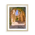 Plakat w ramie 40x50 - Malownicza uliczka w perspektywie - uliczka, perspektywa - rama drewno