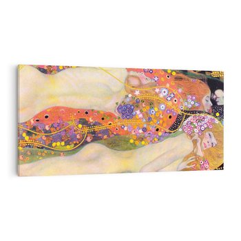 Obraz na płótnie 120x60 - "Water Serpents II" (1907) Gustav Klimt - Reprodukcja - reprodukcja, obraz na płótnie