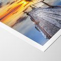 Plakat bez ramy 30x40 - Zachód słońca na pomostach - zachód, słońca