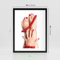 Plakat w ramie 30x40 - Manicure spa: piękno i relaks - manicure, spa - rama czarna