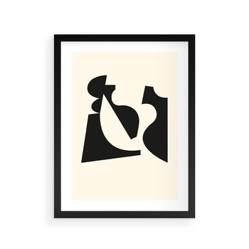 Plakat w ramie 50x70 - Tajemnicze Spektrum - abstrakcyjne kształty, geometria - rama czarna