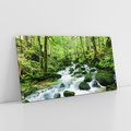 Obraz na płótnie 100x50 - Spokój Wodospadu: Las i Drzewa - wodospad, las