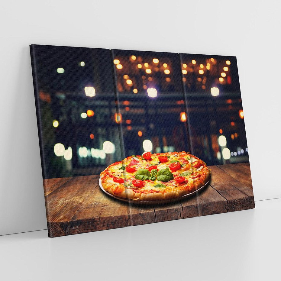 Obraz na płótnie 120x80 - Smak i tradycja - pizza, Włochy