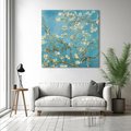 Obraz na płótnie 70x70 - Almond blossom 1890, Vincent van Gogh - Reprodukcja - reprodukcja, obraz na płótnie