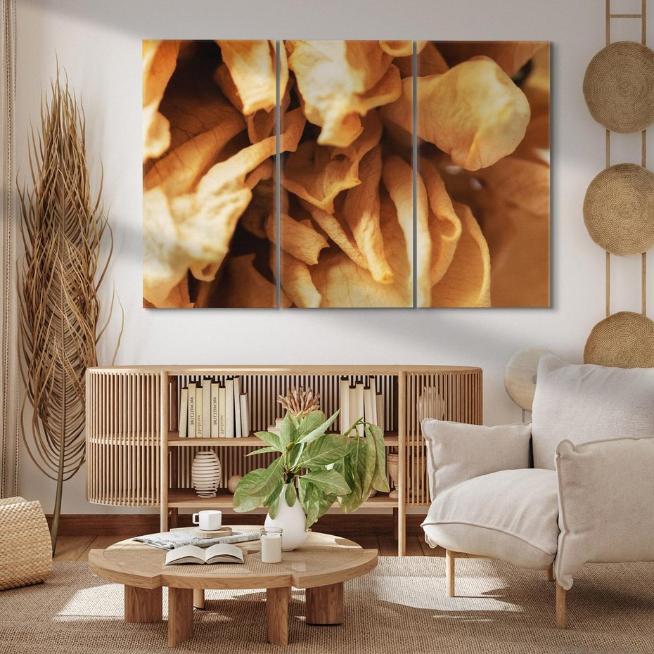 Obraz na płótnie 120x80 - Zjawiskowe zasuszone kwiaty - zasuszone, kwiaty