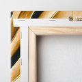 Obraz na płótnie 60x60 - Piękno i Styl - złote, liście