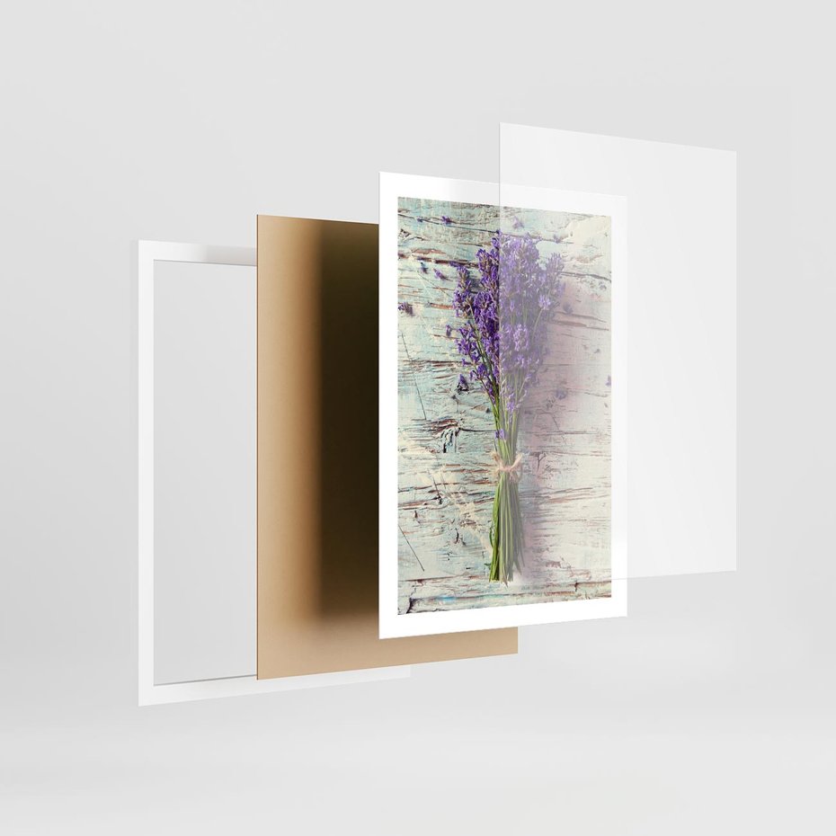 Plakat w ramie 50x70 - Kwiatowy bukiet pełen piękna - bukiet, kwiaty - rama biała