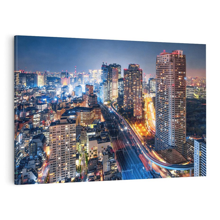 Obraz na płótnie 70x50 - Błyskawica w Azji - Tokio, Japonia