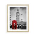 Plakat w ramie 40x50 - Ikoniczny Big Ben w Londynie - Big Ben, Londyn - rama drewno