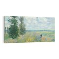 Obraz na płótnie 100x50 - Pola makowe w okolicach Argenteuil (1875), Claude Monet - Reprodukcja - reprodukcja, obraz na płótnie