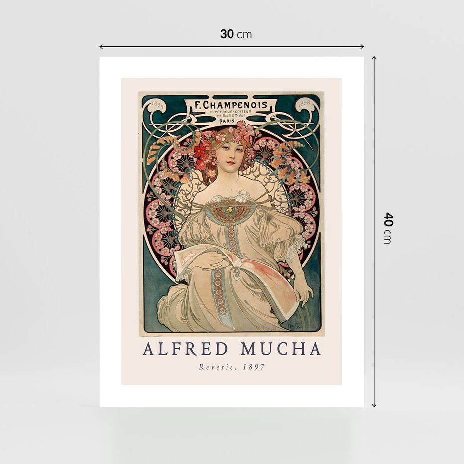 Plakat bez ramy 30x40 - Piękno Art Nouveau - plakat, obraz