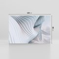 Obraz na płótnie 120x80 - Abstrakcyjne Przestrzenie - geometria, 3D