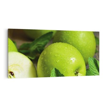 Obraz na płótnie 120x60 - Jabłkowa kolorystyka - jabłka, owoce