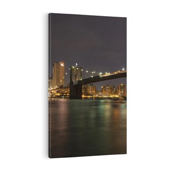 Obraz na płótnie 50x70 - Most nad nowojorską panoramą - most, Nowy Jork