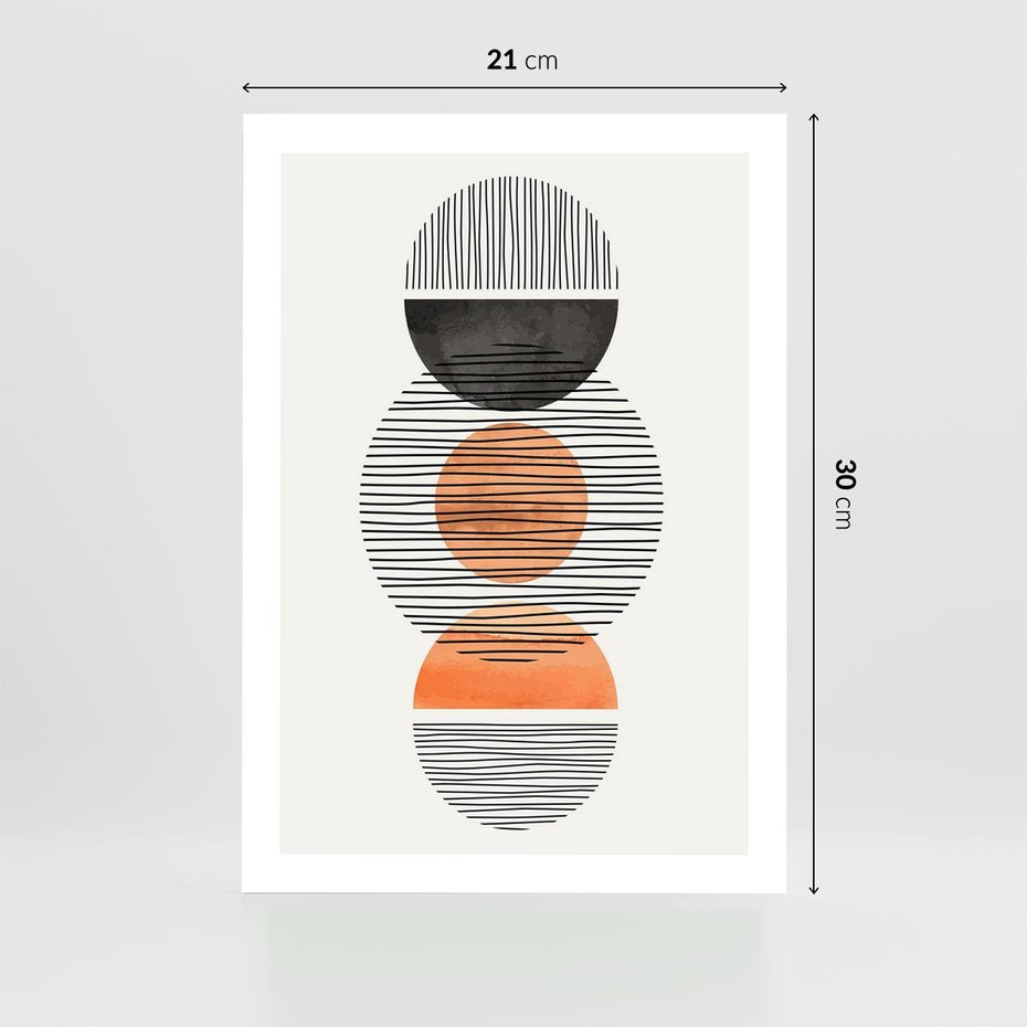Plakat bez ramy 21x30 - Geometryczna Abstrakcja - abstrakcja, nowoczesny obraz