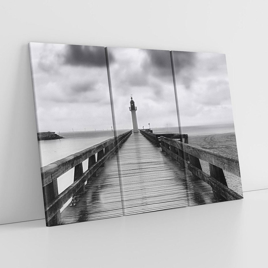 Obraz na płótnie 120x80 - Romantyczny pomost z latarnią - pomost, latarnia