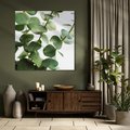 Obraz na płótnie 70x70 - Zielone eukaliptusy - eukaliptus, liście