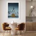 Plakat bez ramy 50x70 - Urok Norweskich Domków - Skandynawia, Norwegia