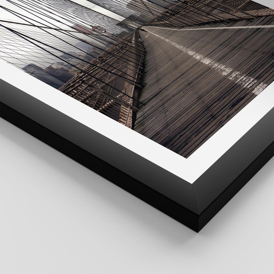 Plakat w ramie 30x40 - Nowoczesna Linia - most, nowoczesna - rama czarna