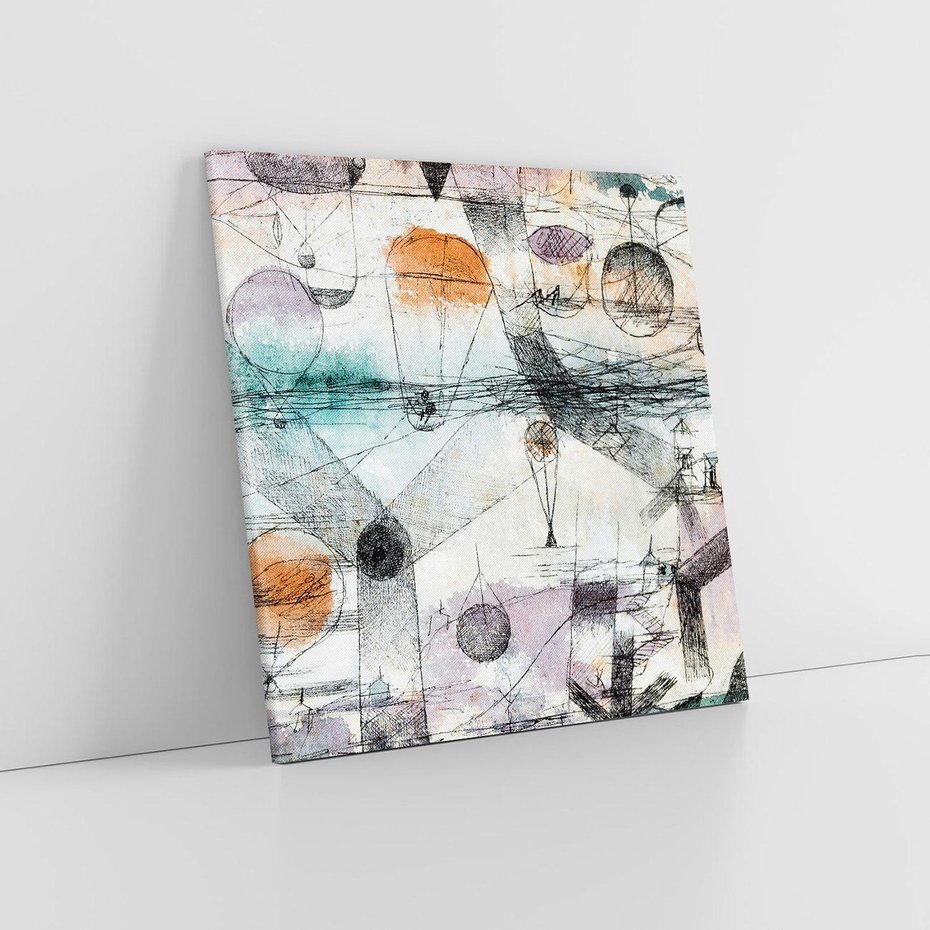 Obraz na płótnie 80x80 - In the realm of air 1917, Paul Klee - Reprodukcja - reprodukcja, obraz na płótnie