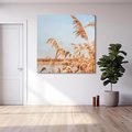 Obraz na płótnie 60x60 - Wyraz Stylu - trawy, boho