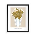 Plakat w ramie 40x50 - Rytmy Nowych Wizji - abstrakcyjne liście, tropikalne w wazonie - rama czarna