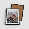Plakat w ramie 40x50 - Zima na Szczycie - góry, zima - rama czarna