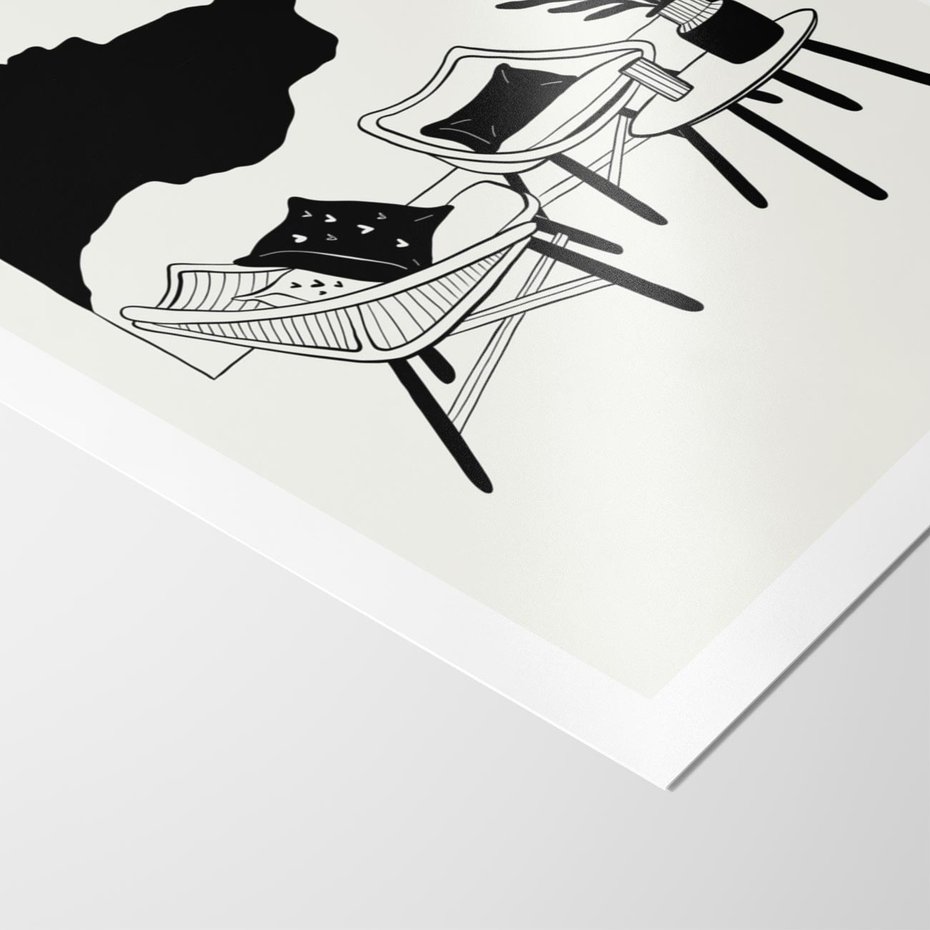 Plakat bez ramy 30x40 - Boho Elegancja - boho wnętrze, salon