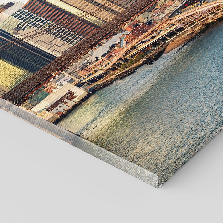 Obraz na płótnie 80x120 - Manhattan o zmroku - Nowy Jork, Manhattan