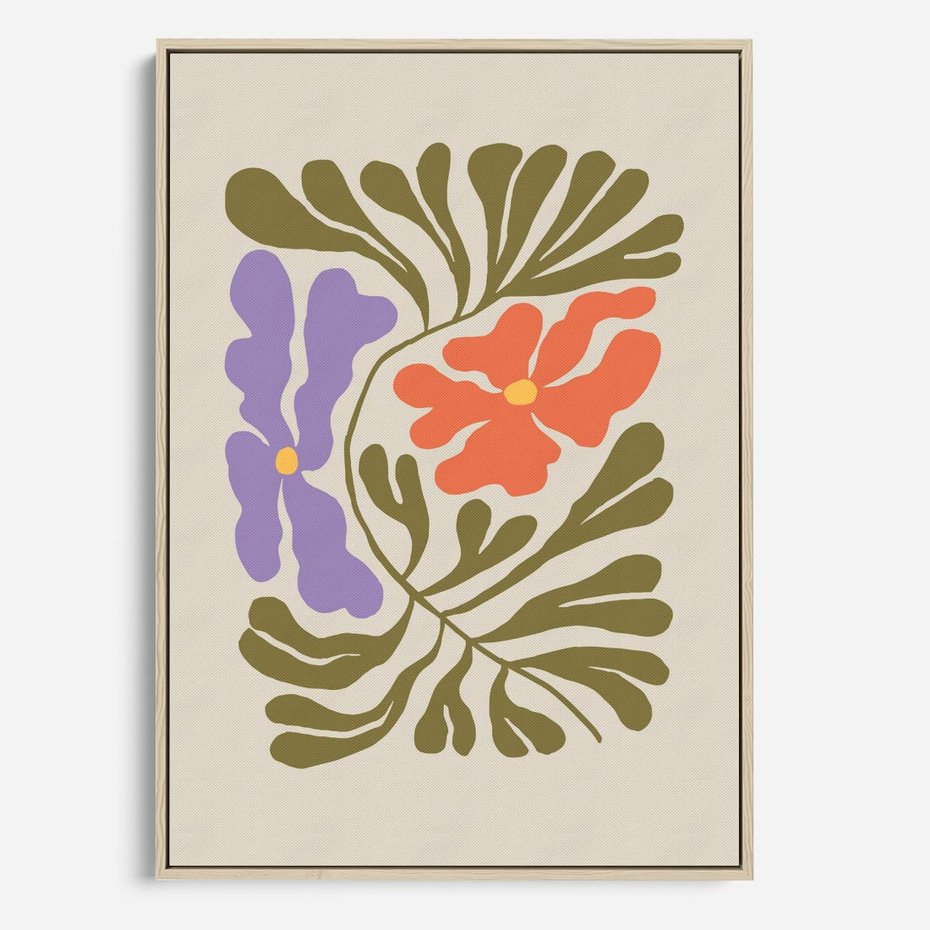 Obraz w ramie 50x70 - Bezgraniczne Impresje - kwiaty, abstrakcja - rama drewno