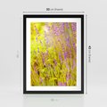 Plakat w ramie 30x40 - Delikatność natury - lawenda, kwiaty - rama czarna
