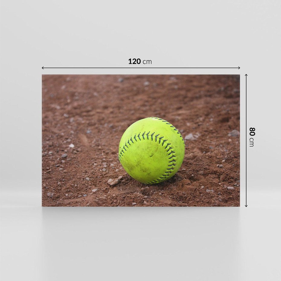 Obraz na płótnie 120x80 - Baseballowa Fuzja Sportu - baseball, piłka