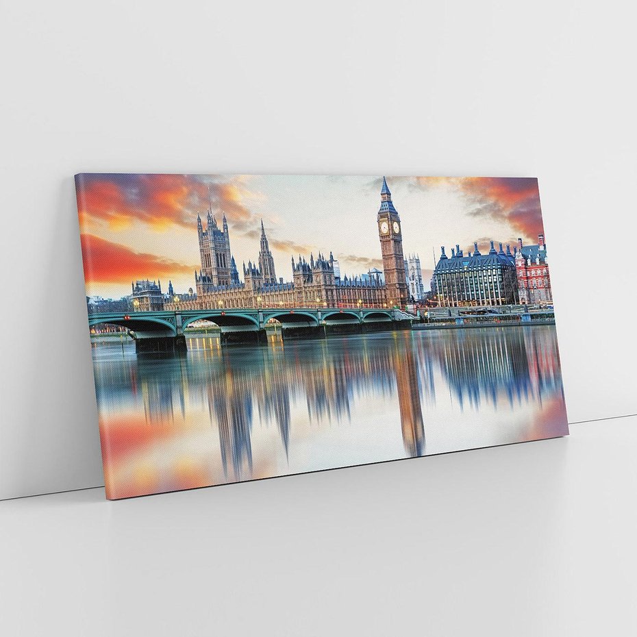 Obraz na płótnie 120x60 - ikona Big Benu - Londyn, Big Ben