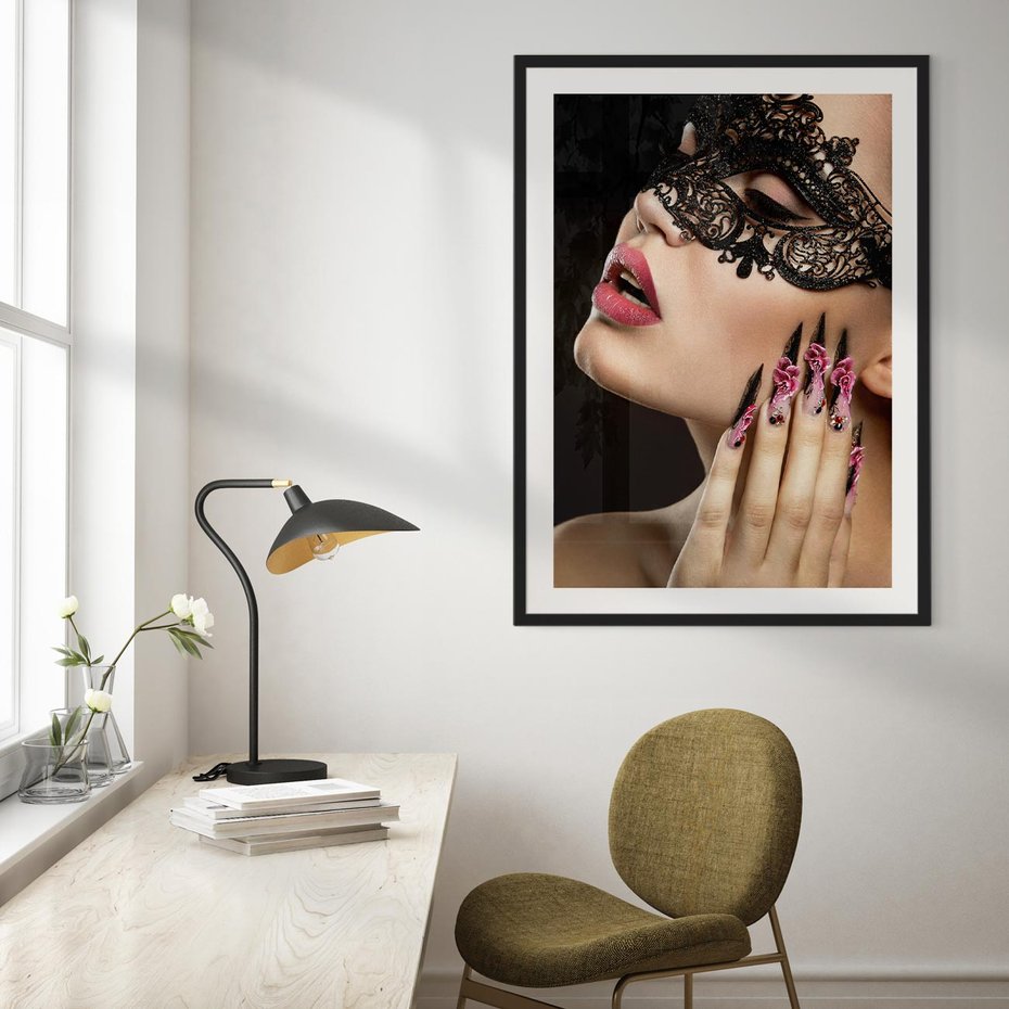 Plakat bez ramy 30x40 - Piękno na tipsach - beauty, manicure