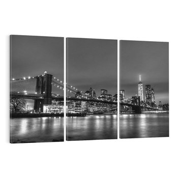 Obraz na płótnie 120x80 - Miasto, które nie Śpi - most, Nowy Jork