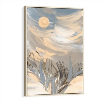 Obraz w ramie 80x120 - Światłości Taniec - akwarela, obraz - rama drewno