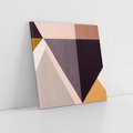 Obraz na płótnie 60x60 - Trójkąty Wnętrz - abstrakcja, geometryczne kształty